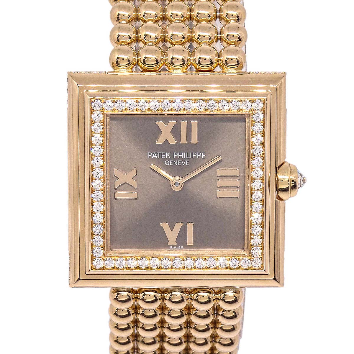 Patek Philippe Gondolo Ref.4868/1R-010 Quartz Watch 18KYG Diamond
