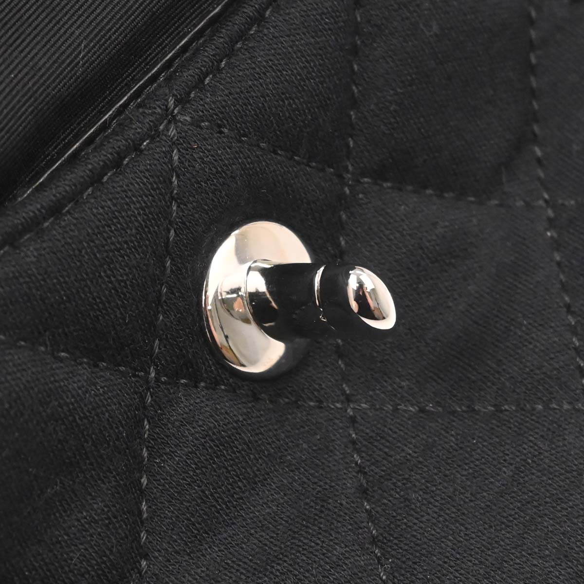 Chanel Black Cotton Shoulder Bag