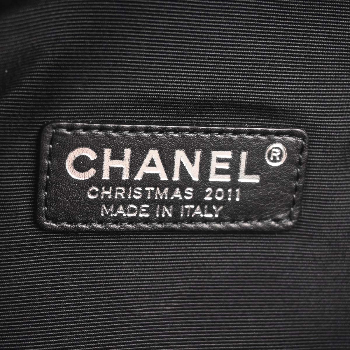 Chanel Black Cotton Shoulder Bag