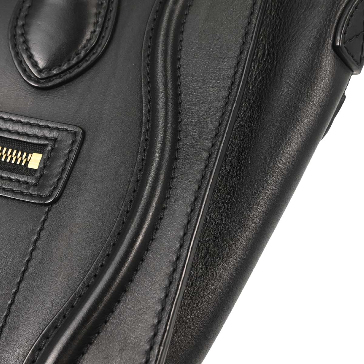Celine Black Luggage Micro Tote Handbag