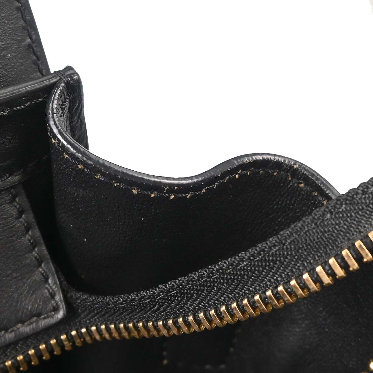 Celine Black Luggage Micro Tote Handbag