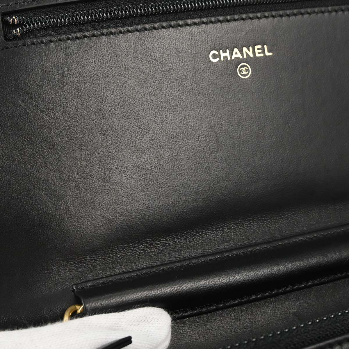 Boy Chanel Black Lambskin Chain WOC Shoulder Bag
