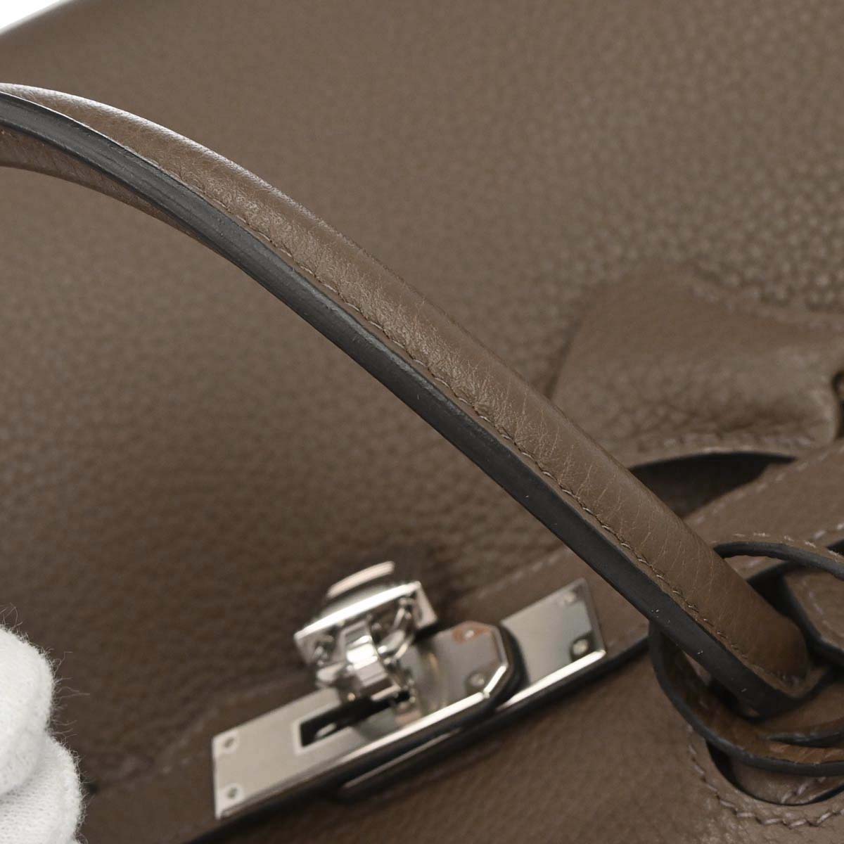 Hermes Taupe Gray Togo Birkin 30 Verso Handbag