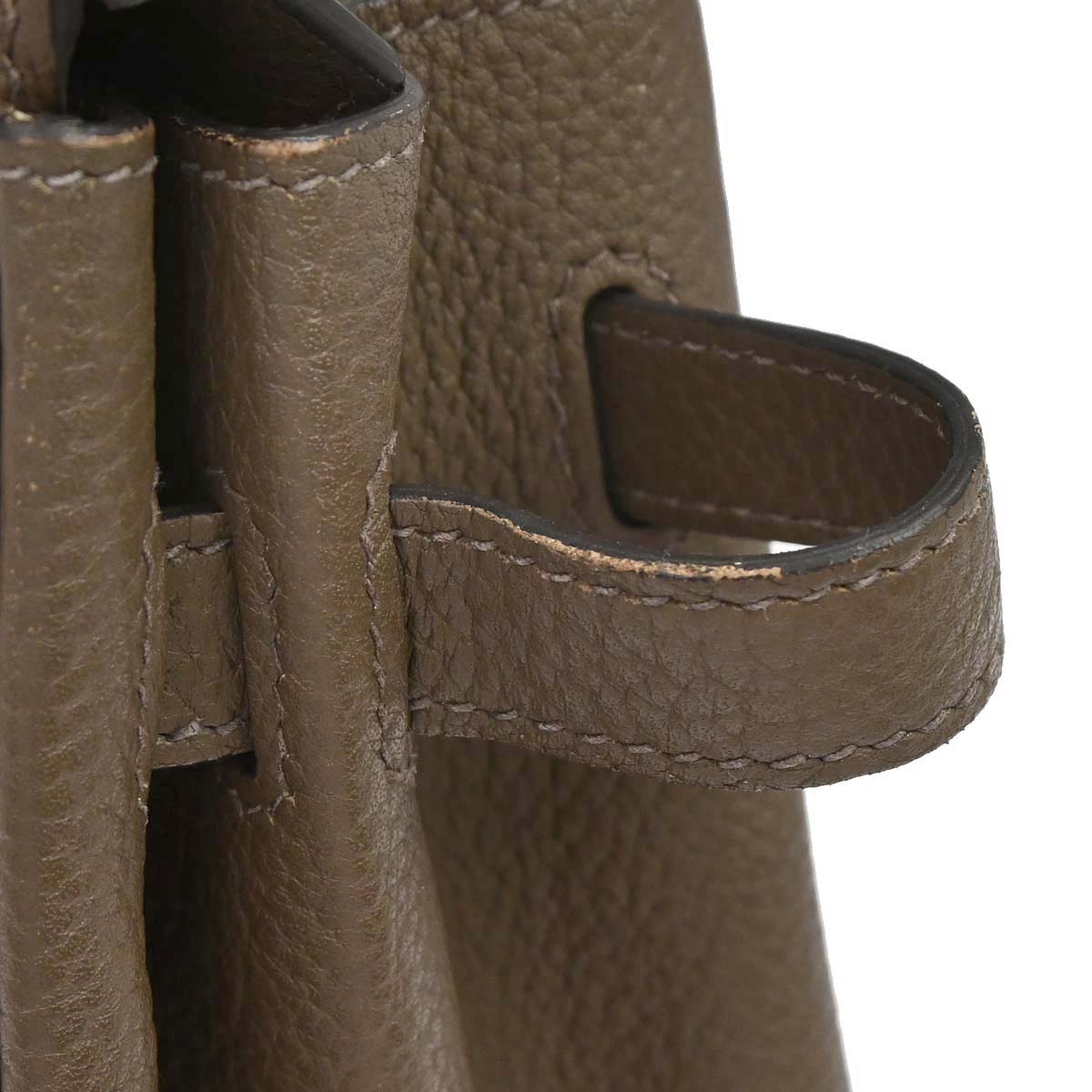 Hermes Taupe Gray Togo Birkin 30 Verso Handbag