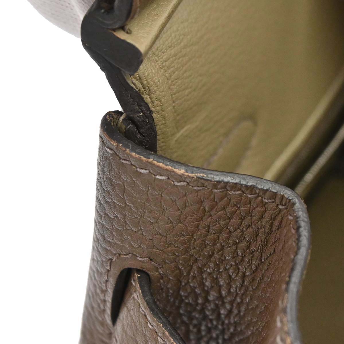 Hermes Taupe Gray Togo Birkin 30 Verso Handbag