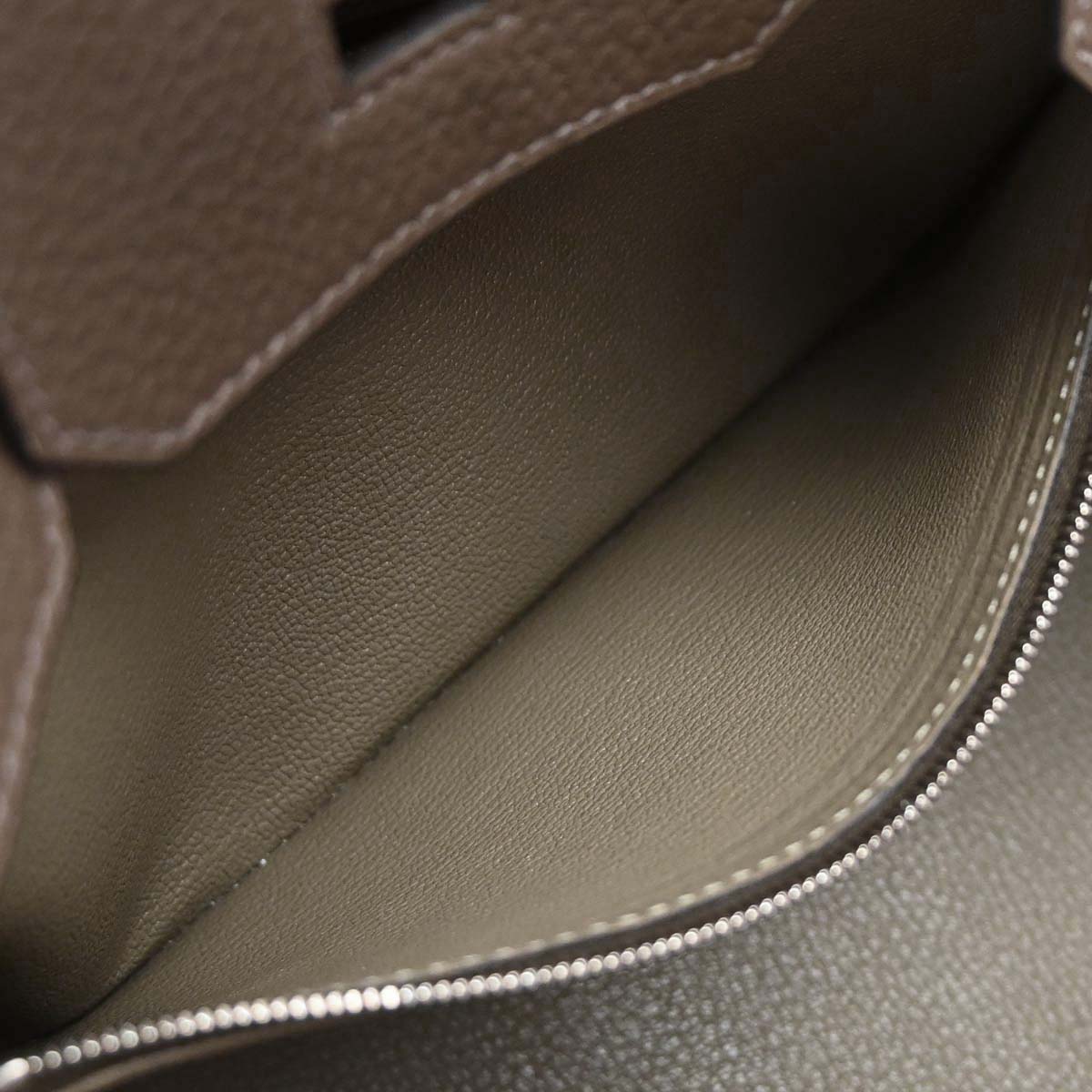 Hermes Taupe Gray Togo Birkin 30 Verso Handbag