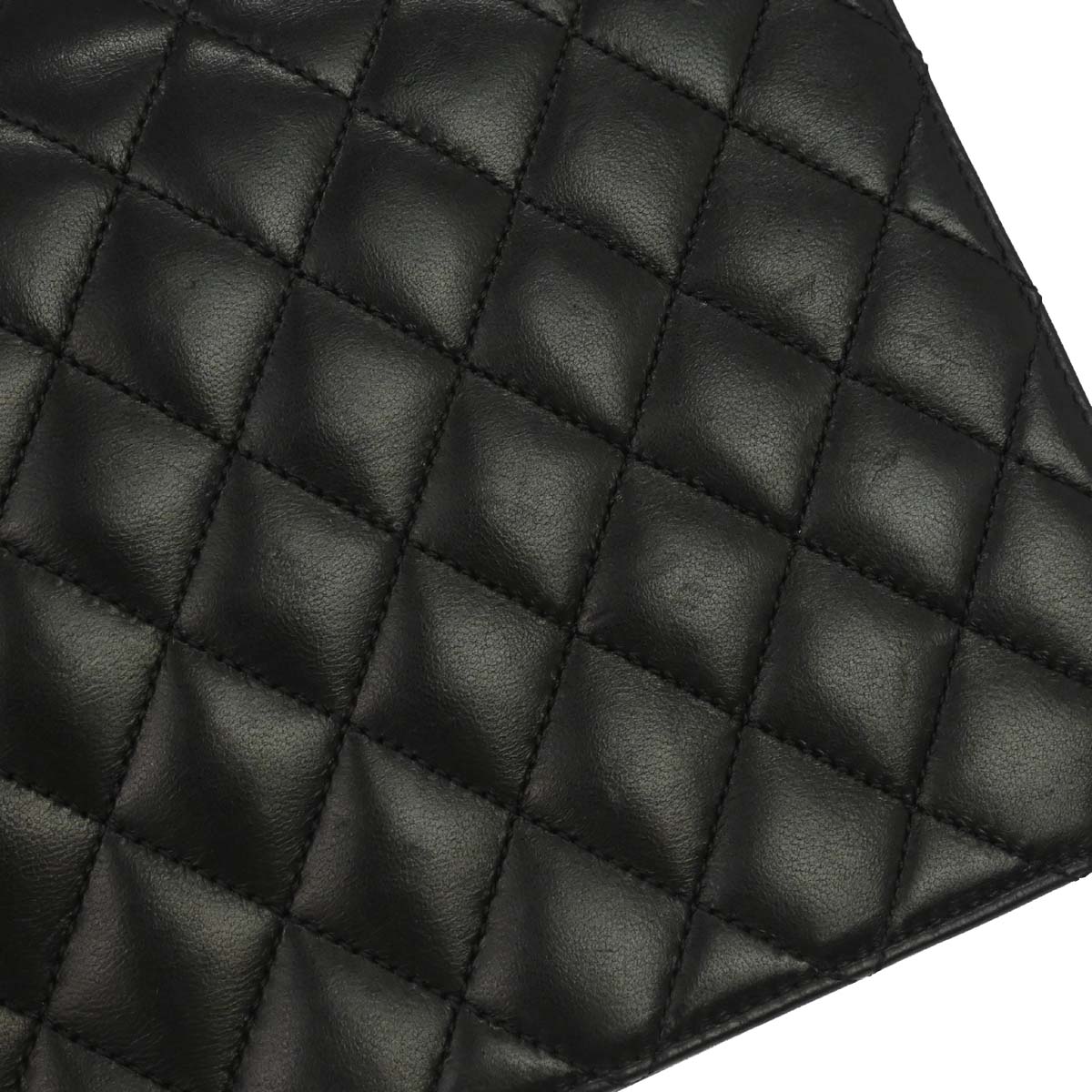 Chanel Black Lambskin Turnlock Medium Half Flap Shoulder Bag