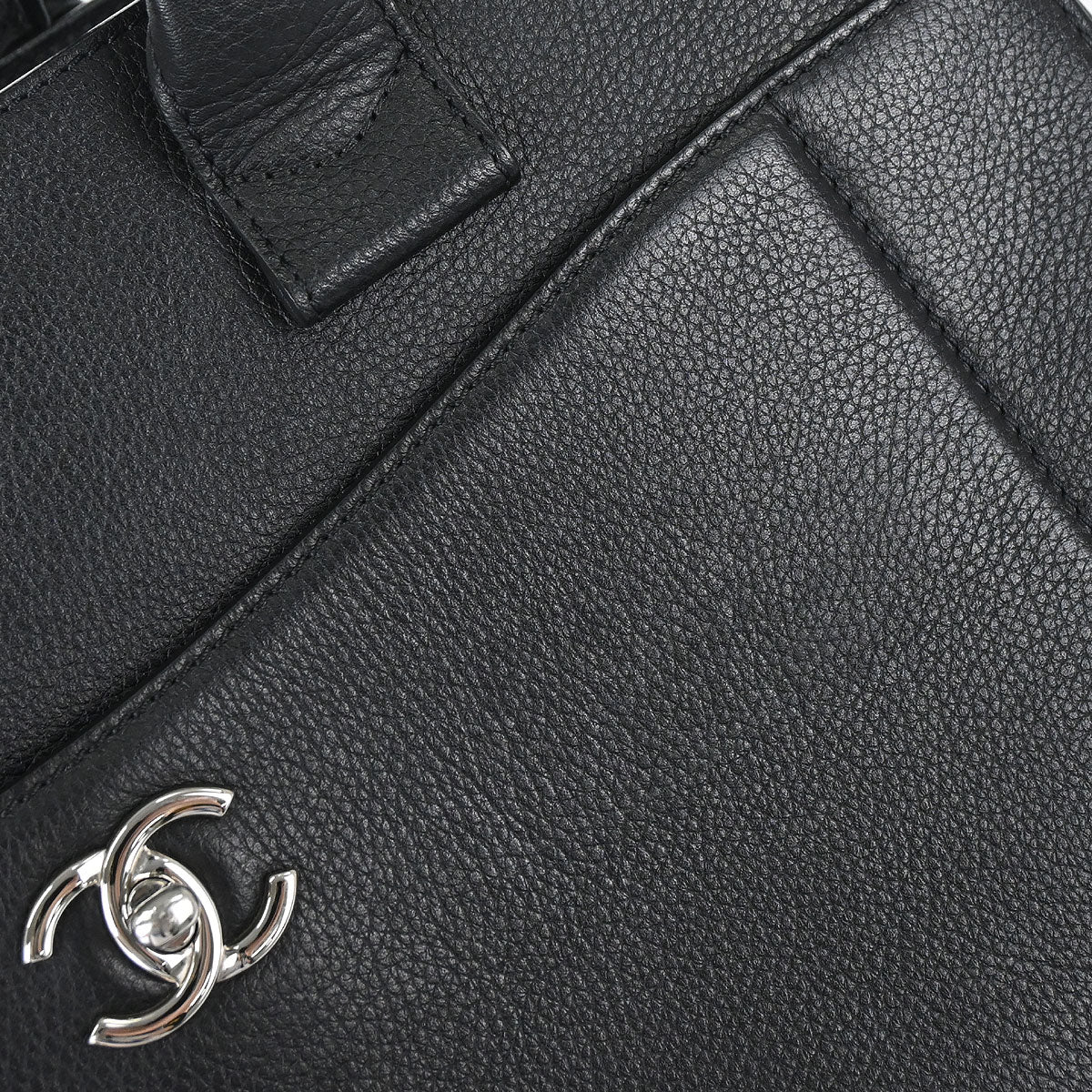 Chanel Black Calfskin Neo Executive Cerf 2way Shoulder Tote Bag
