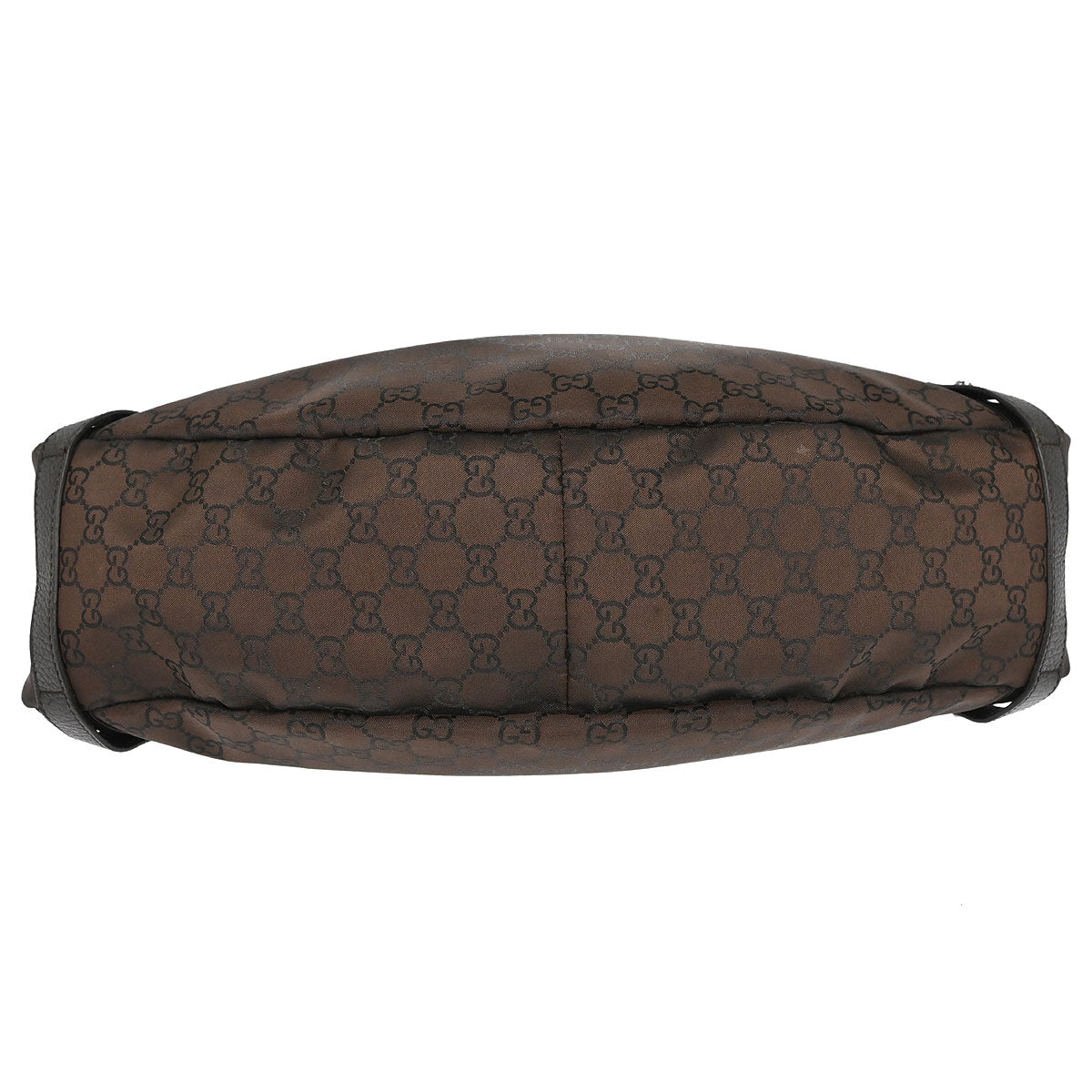 Gucci Brown Nylon GG Abbey D-ring Tote Bag