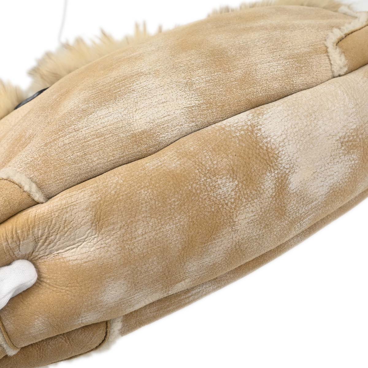 Prada * Beige Mink Fur Tote Handbag
