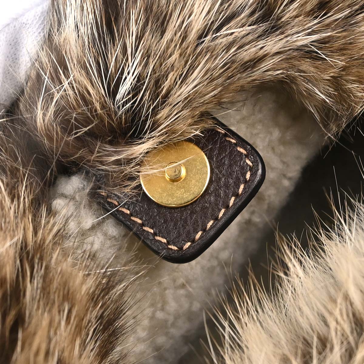 Prada * Beige Mink Fur Tote Handbag