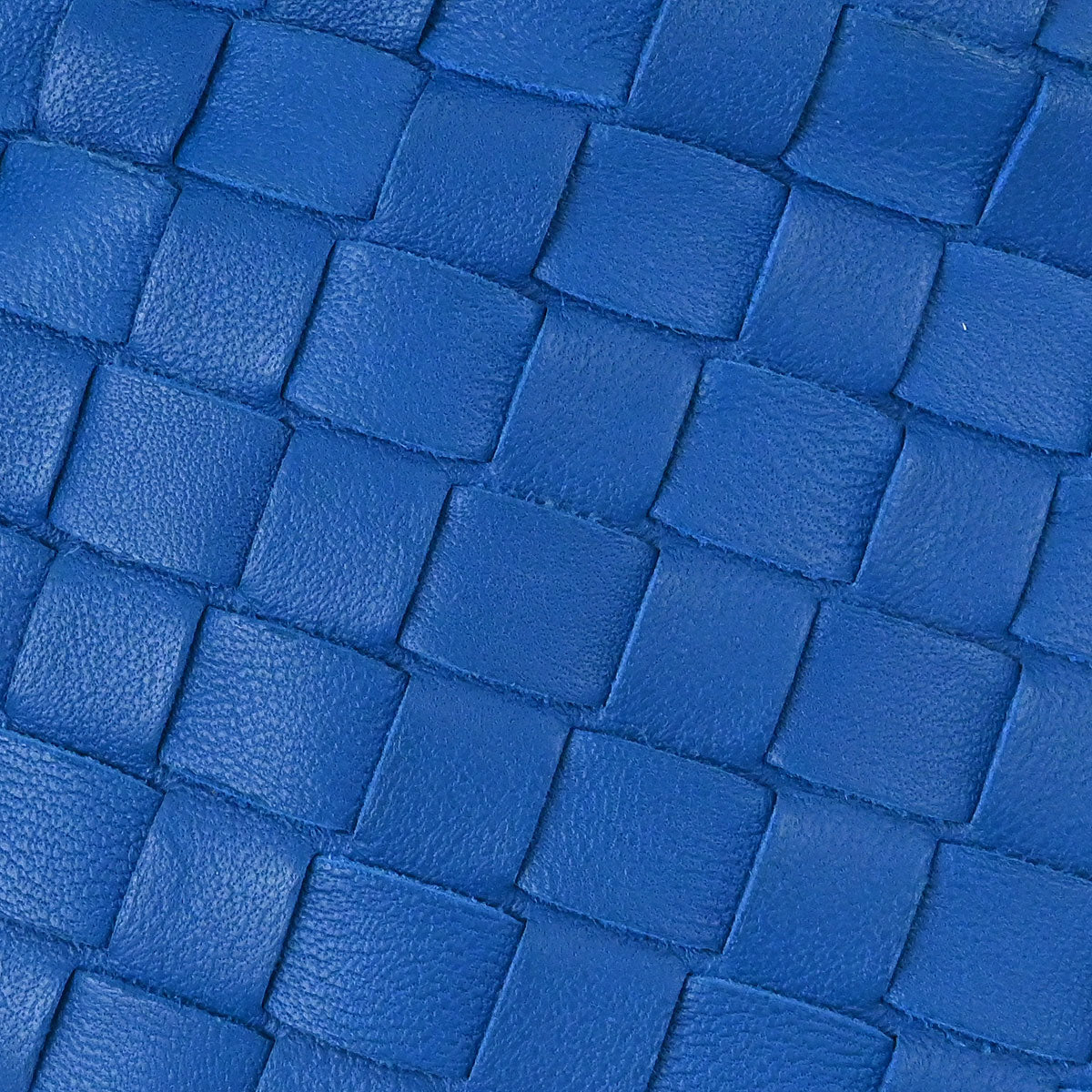 Bottega Veneta Blue Lambskin Intrecciato Hobo Handbag
