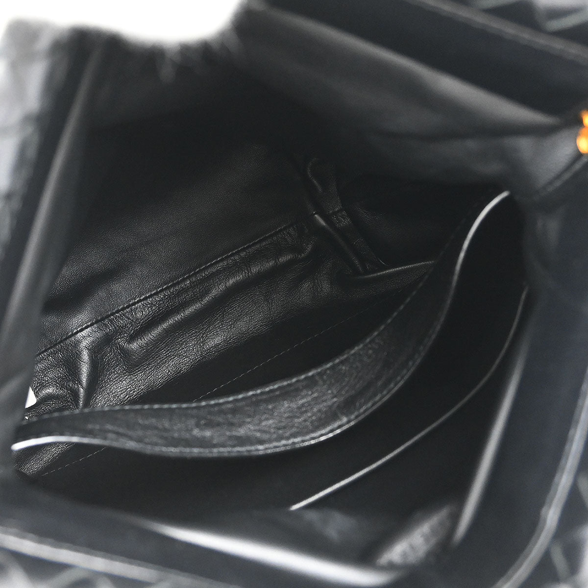 Bottega Veneta Black Lambskin Intrecciato Shoulder Bag