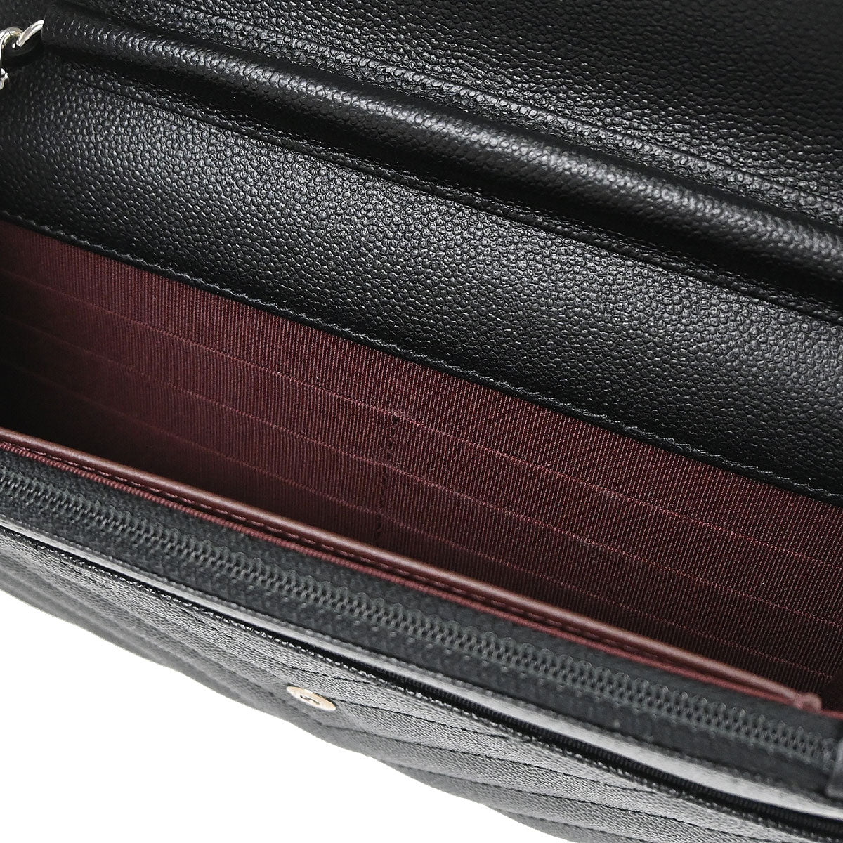 Chanel Black Caviar Skin Classic WOC Wallet on Chain Bag