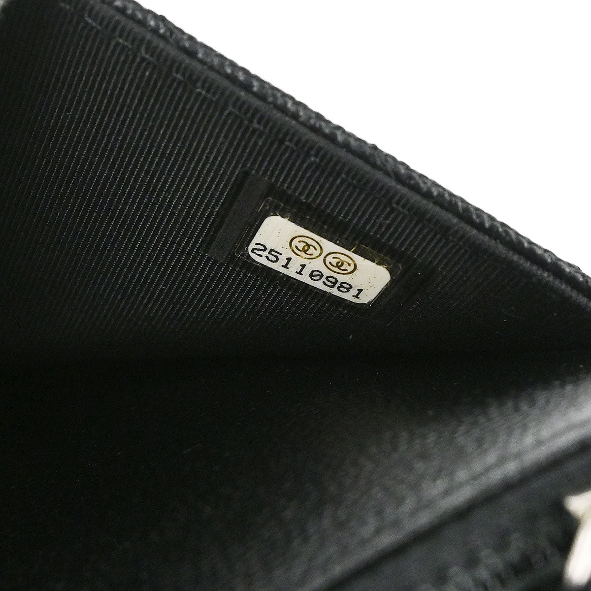 Chanel Black Caviar Skin Classic WOC Wallet on Chain Bag
