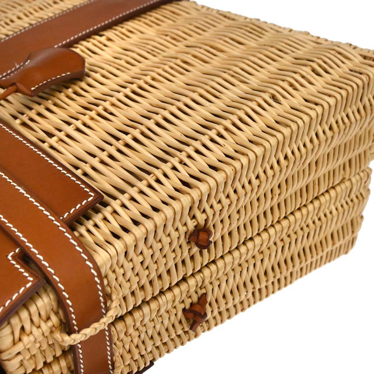 Hermes Fauve Barenia Kelly Picnic Handbag