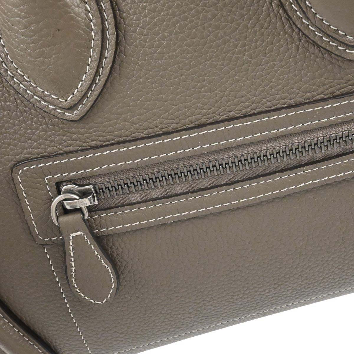 Celine Brown Luggage Micro Tote Handbag