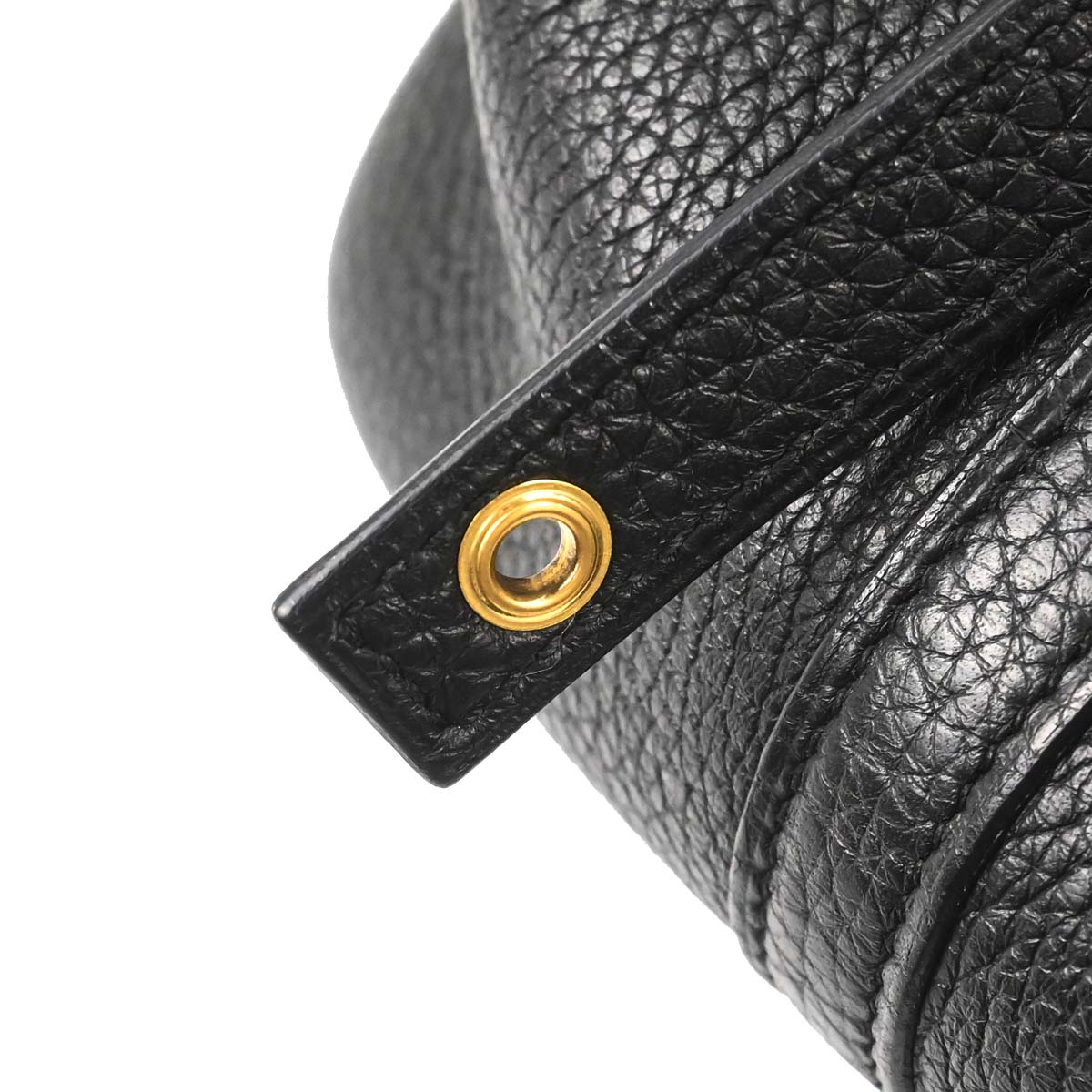 Hermes Black Taurillon Clemence Picotin Lock 22 MM Handbag