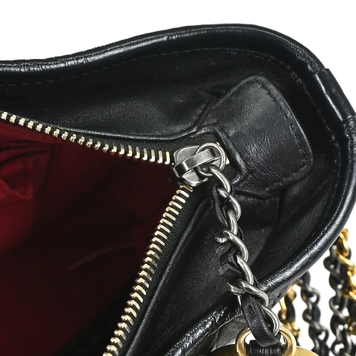 Chanel 2019 Black Lambskin Calfskin Small Gabrielle Shoulder Bag