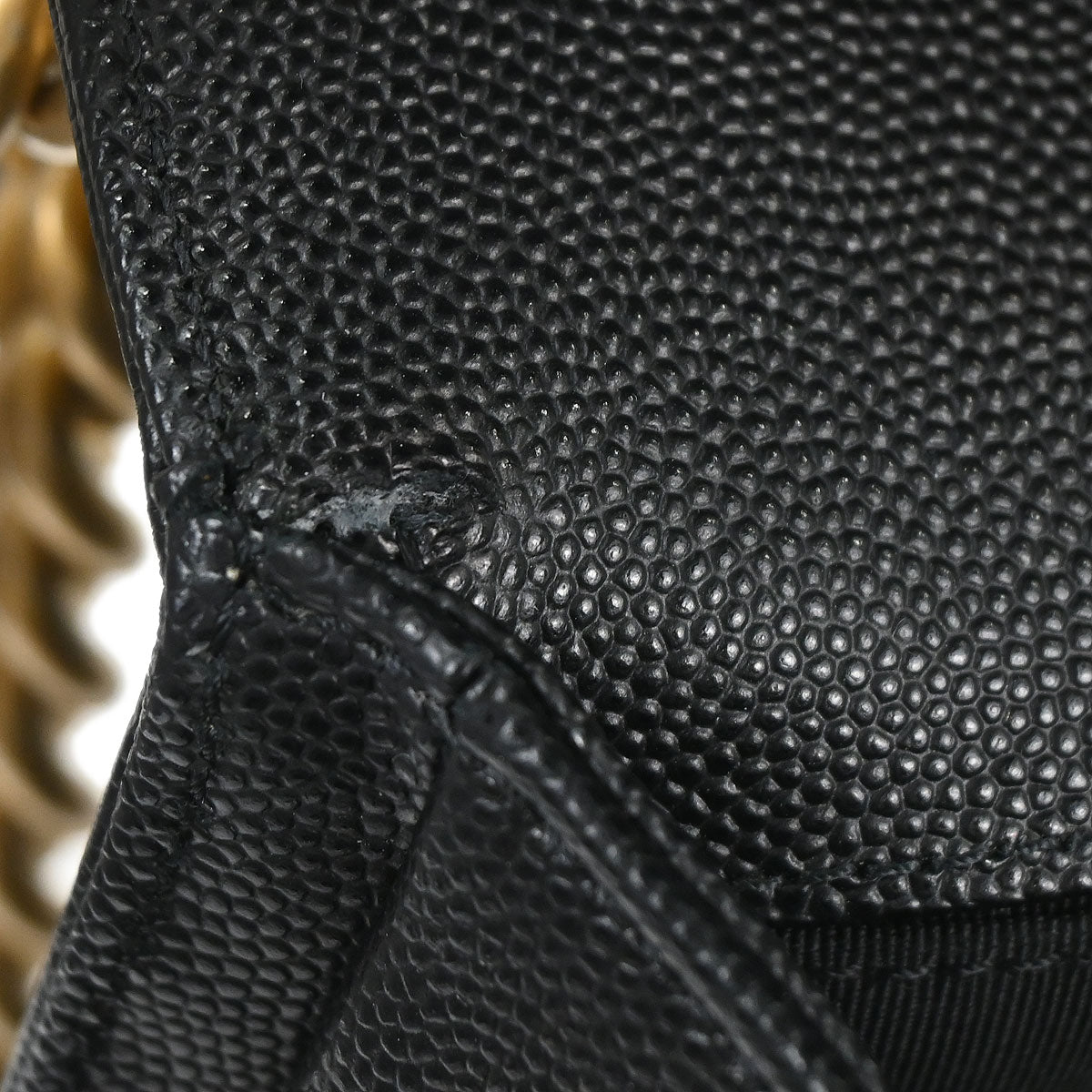 Boy Chanel 2018-2019 Black Caviar Skin Medium Chain Shoulder Bag