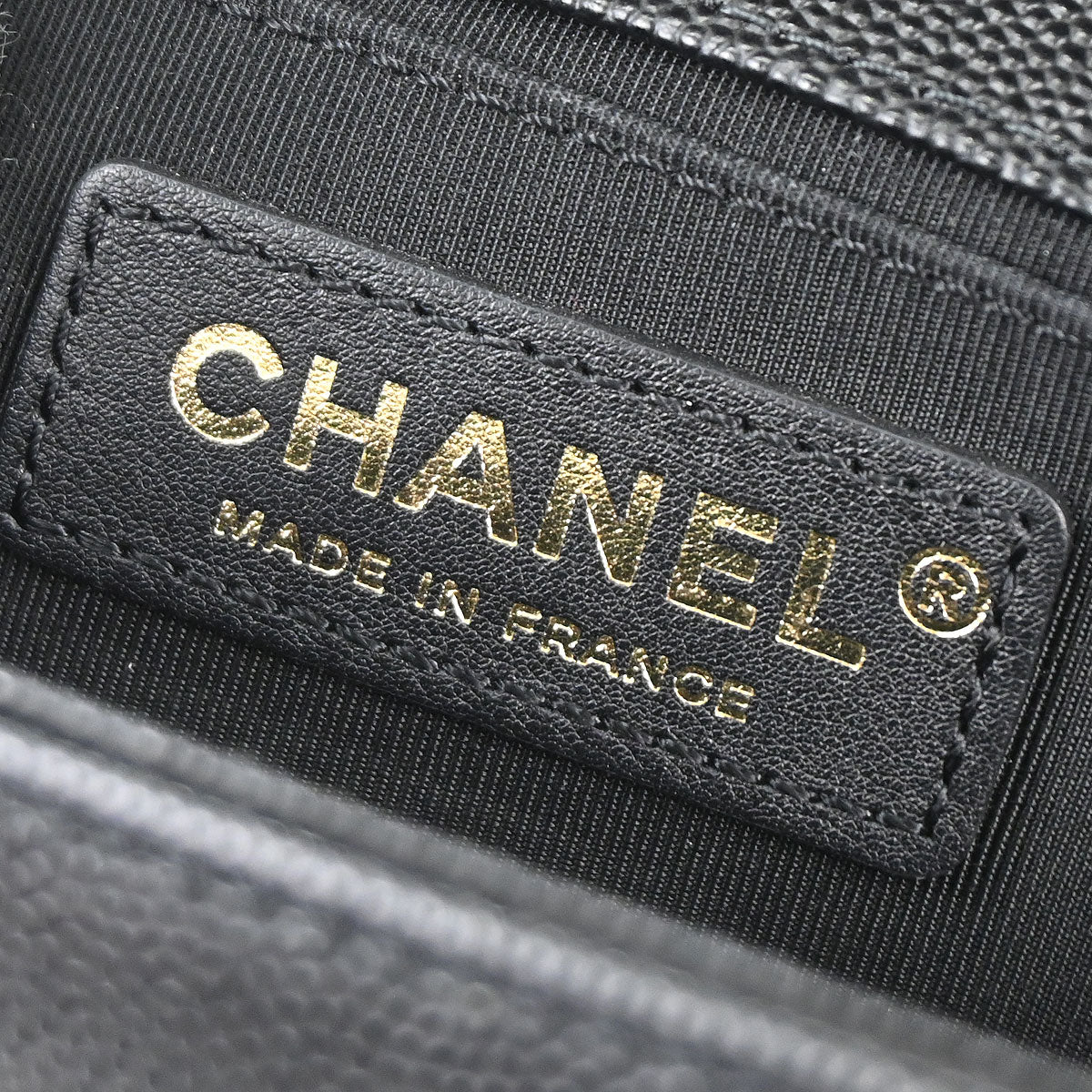 Boy Chanel 2018-2019 Black Caviar Skin Medium Chain Shoulder Bag