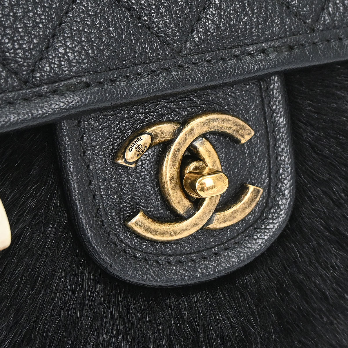 Chanel Black Calfskin Paris-Salzburg Cowboy 2way Messenger Handbag