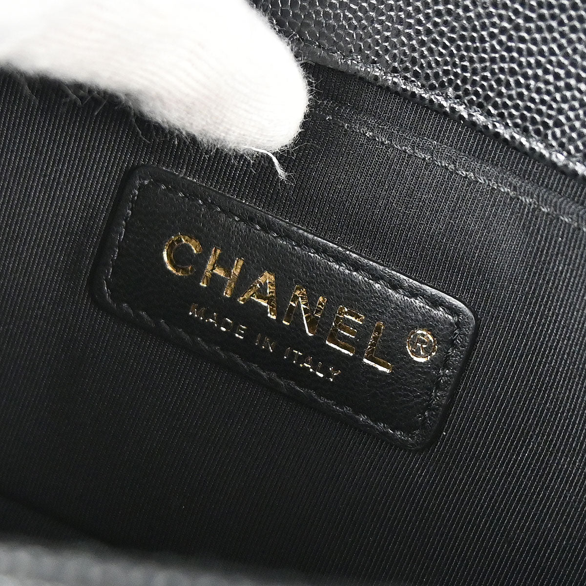Boy Chanel 2019 Black Caviar Skin Small Chain Shoulder Bag