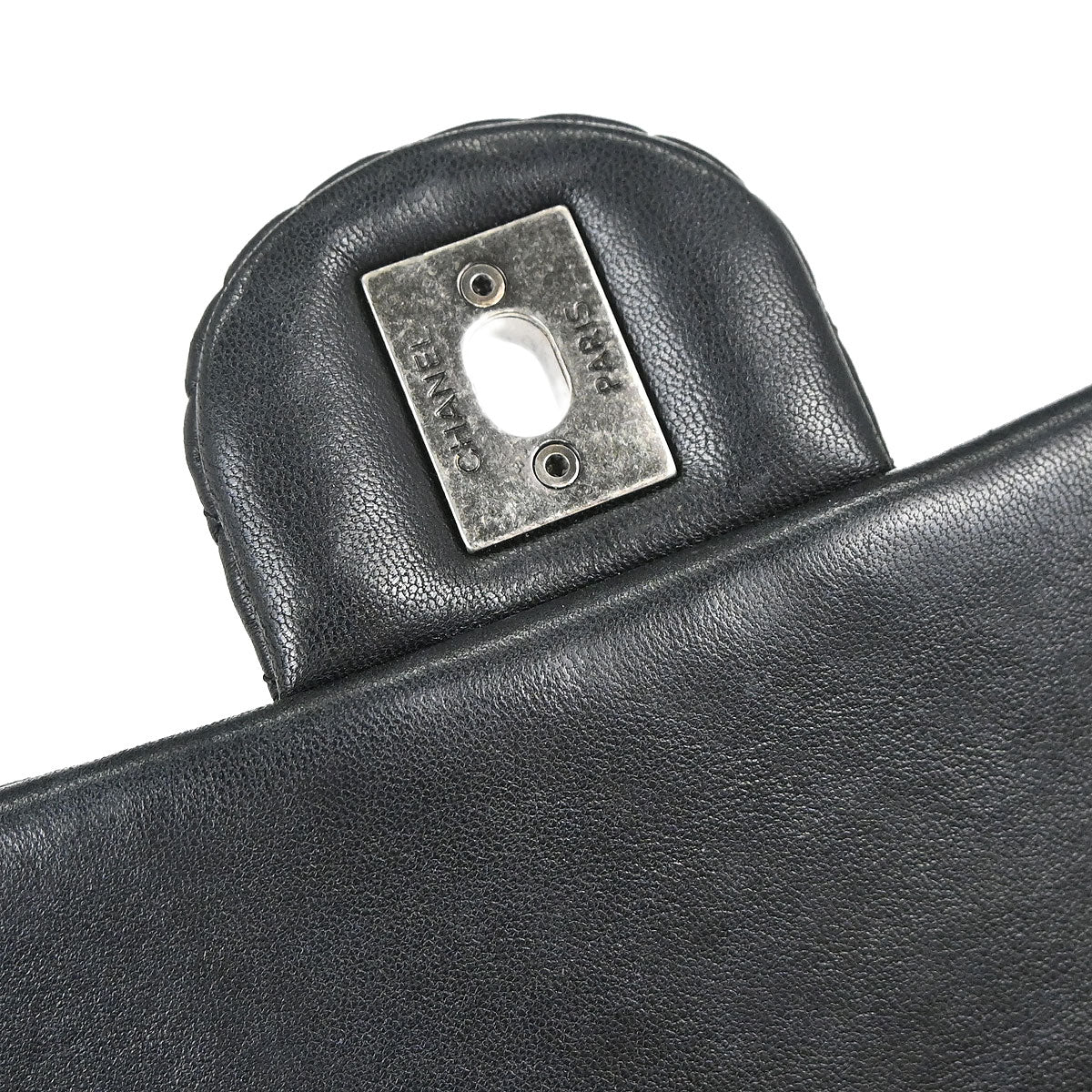 Chanel 2015-2016 Black Lambskin Bubble Quilted Shoulder Bag