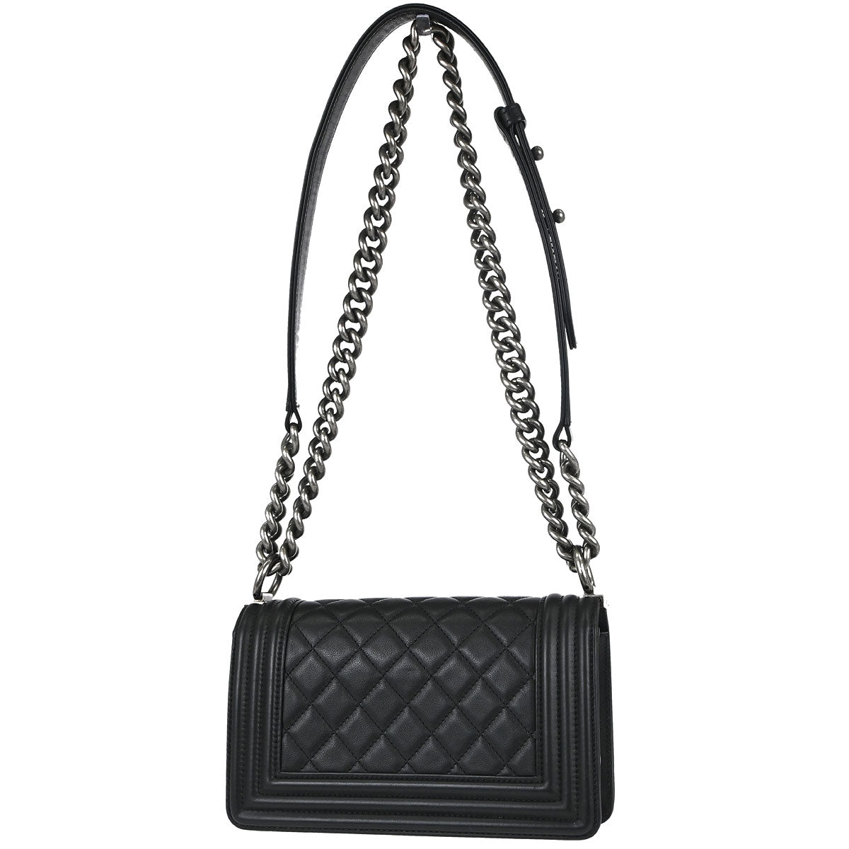 Boy Chanel Black Lambskin Small Chain Shoulder Bag