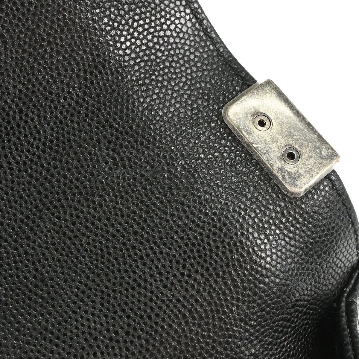 Boy Chanel 2017 Black Caviar Skin Medium Shoulder Bag