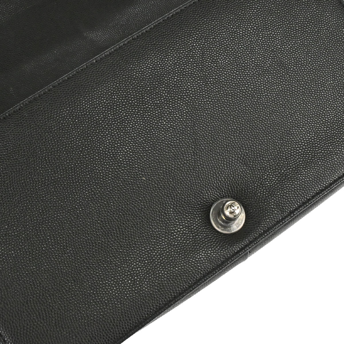 Boy Chanel 2017 Black Caviar Skin Medium Shoulder Bag