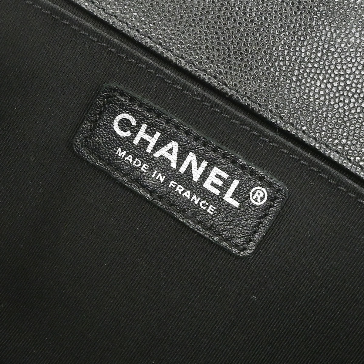 Boy Chanel 2017 Black Caviar Skin Medium Shoulder Bag