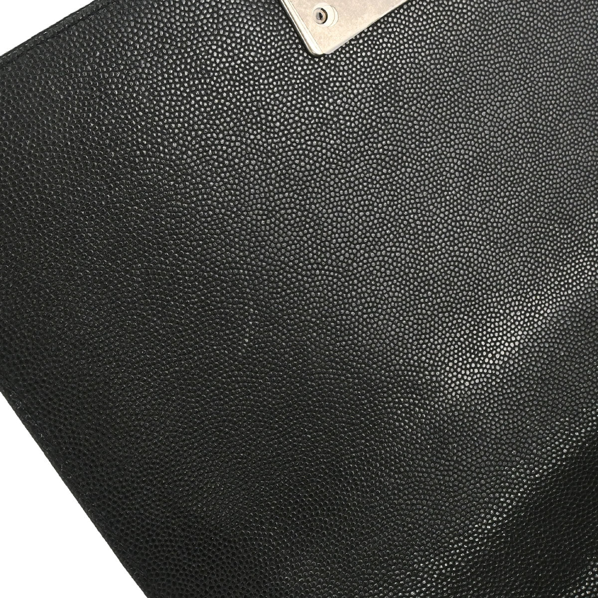 Boy Chanel 2017 Black Caviar Skin Medium Shoulder Bag