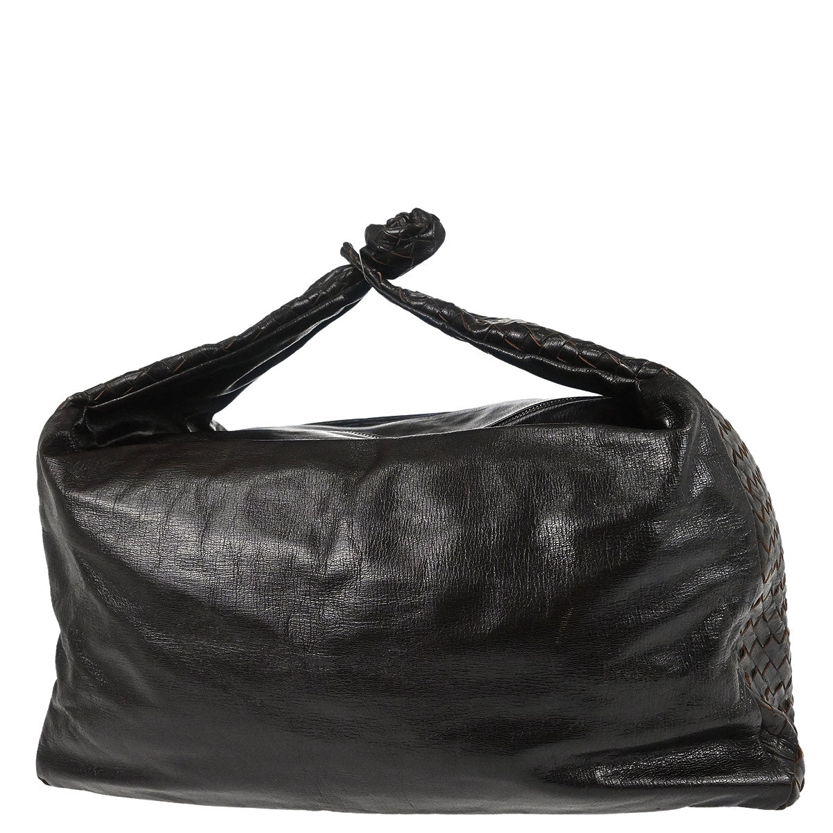 Bottega Veneta Brown Leather Intrecciato Handbag
