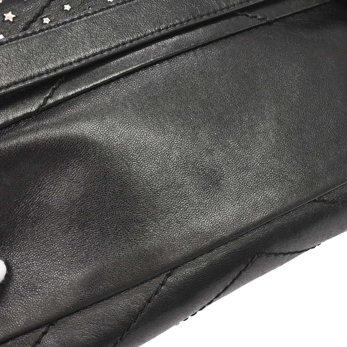 Saint Laurent Black Niki Star Studded Bum Bag