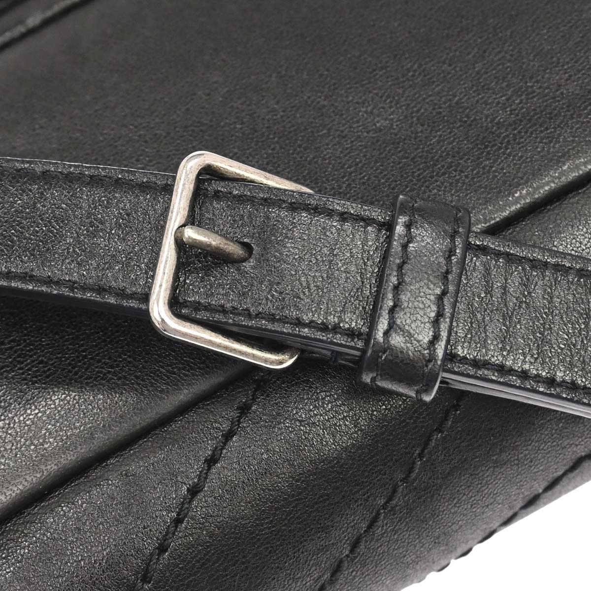 Saint Laurent Black Niki Star Studded Bum Bag