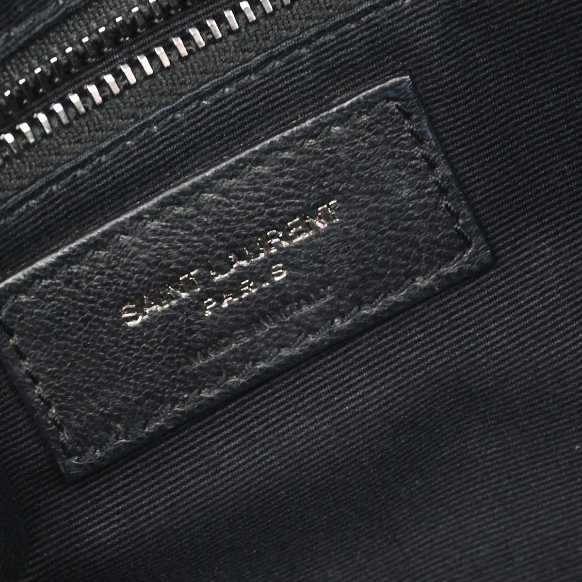 Saint Laurent Black Niki Star Studded Bum Bag