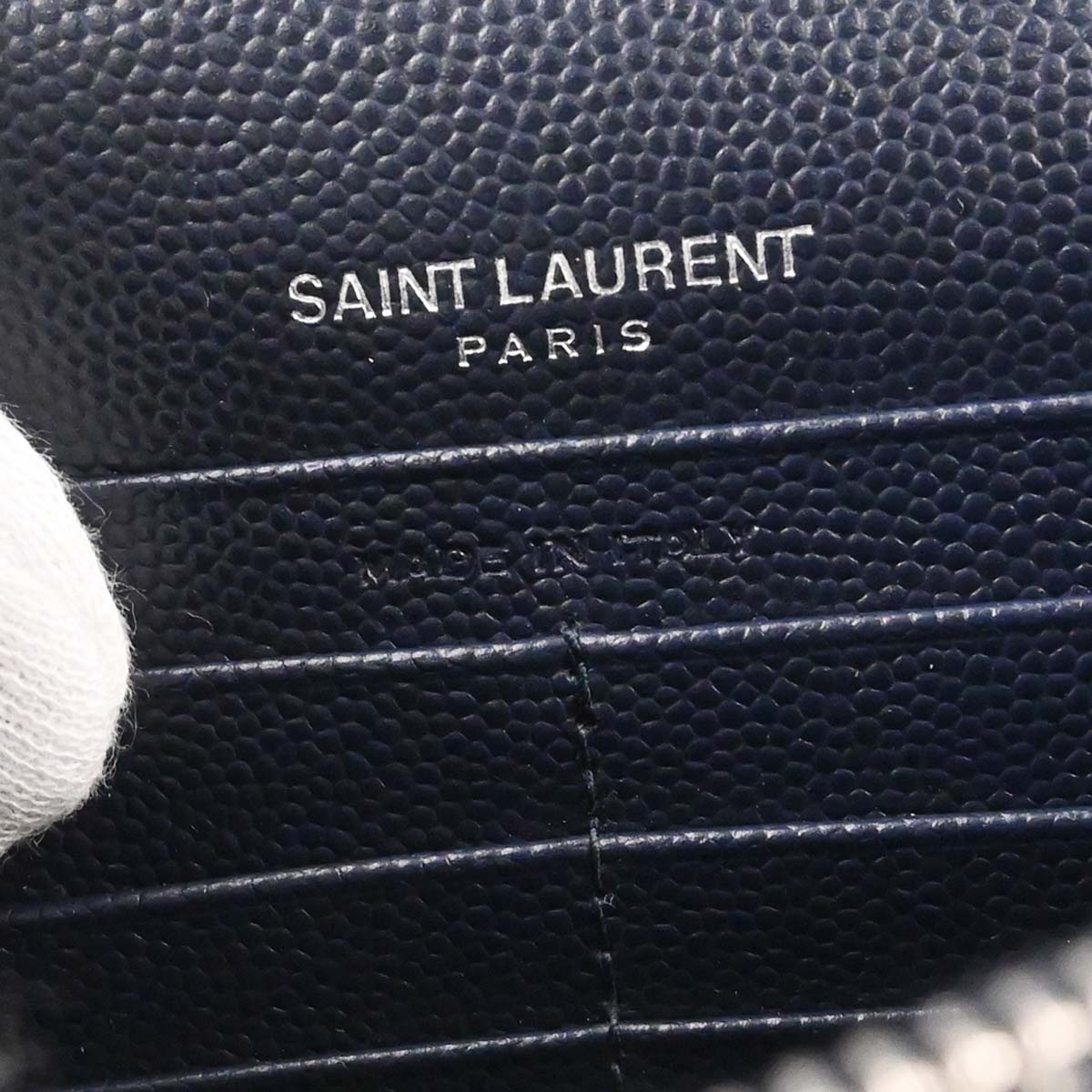 Saint Laurent Navy Envelope WOC Wallet on Chain Bag