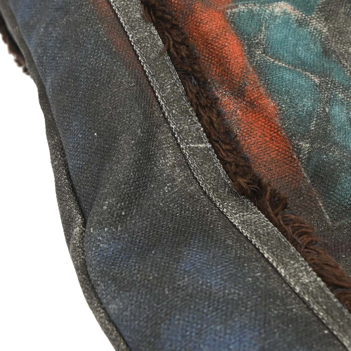 Chanel 2014 Black Canvas Bricolage Graffiti Tote Handbag