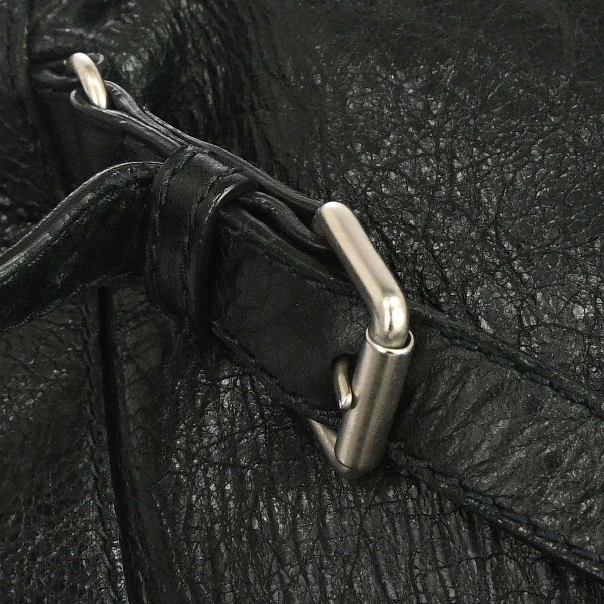 Balenciaga Black Lambskin Traveller Backpack