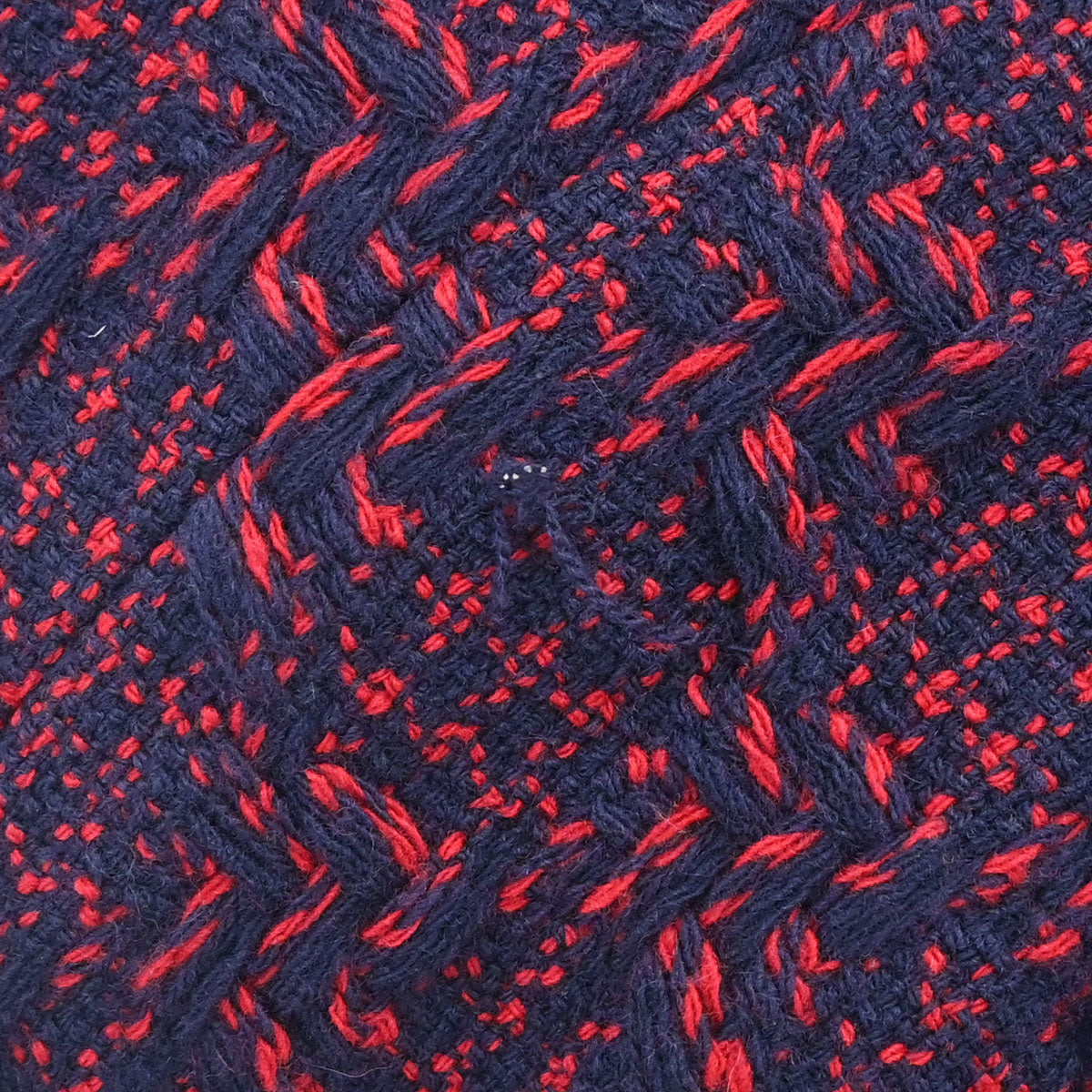 Chanel 2017-2018 Tweed Long Coat Navy Red #36