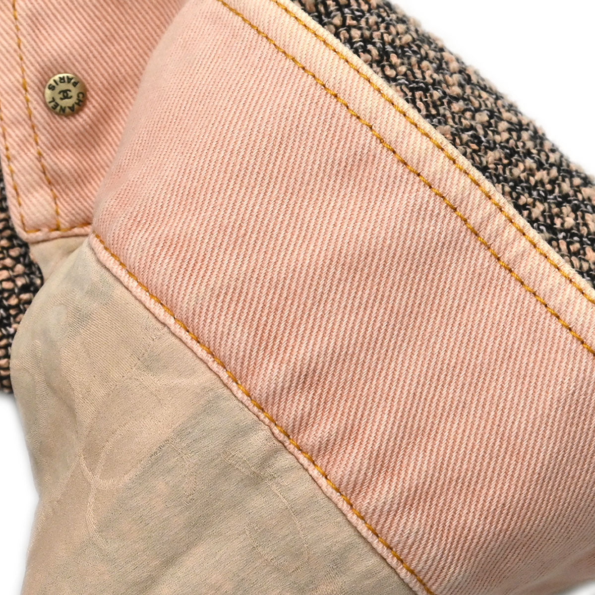 Chanel 2016 Tweed Denim Jacket Pink #36