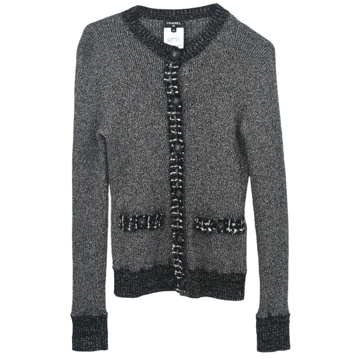 Chanel 2017-2018 Glitter Cardigan Black #34