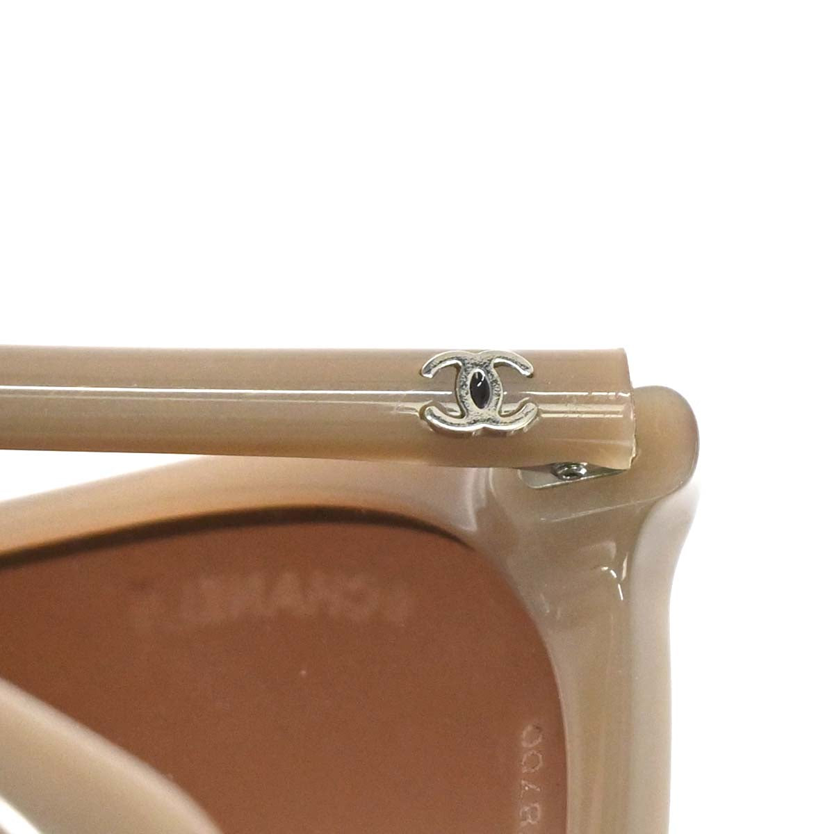 Chanel Sunglasses Eyewear Brown 58□17 140 Small Good