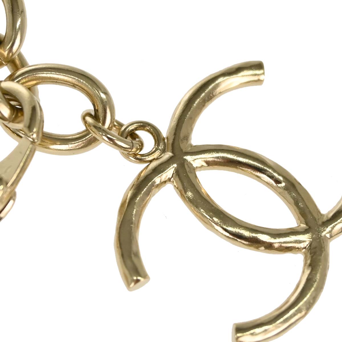 Chanel Chain Belt Medallion Logo CC Gold B17C Small Good