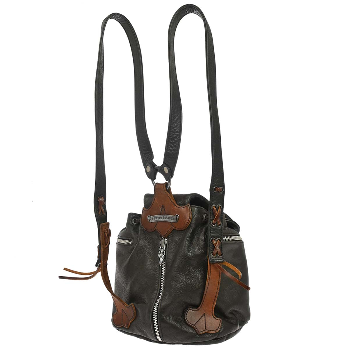 Chrome Hearts Flerknee Brown Leather Backpack