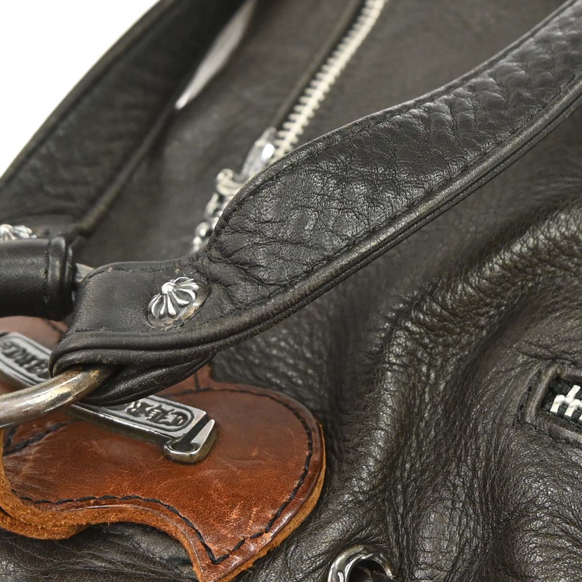 Chrome Hearts Flerknee Brown Leather Backpack