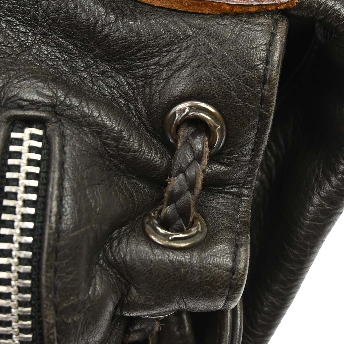 Chrome Hearts Flerknee Brown Leather Backpack