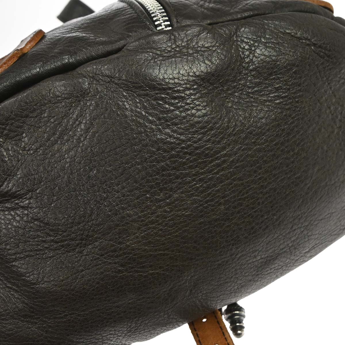Chrome Hearts Flerknee Brown Leather Backpack
