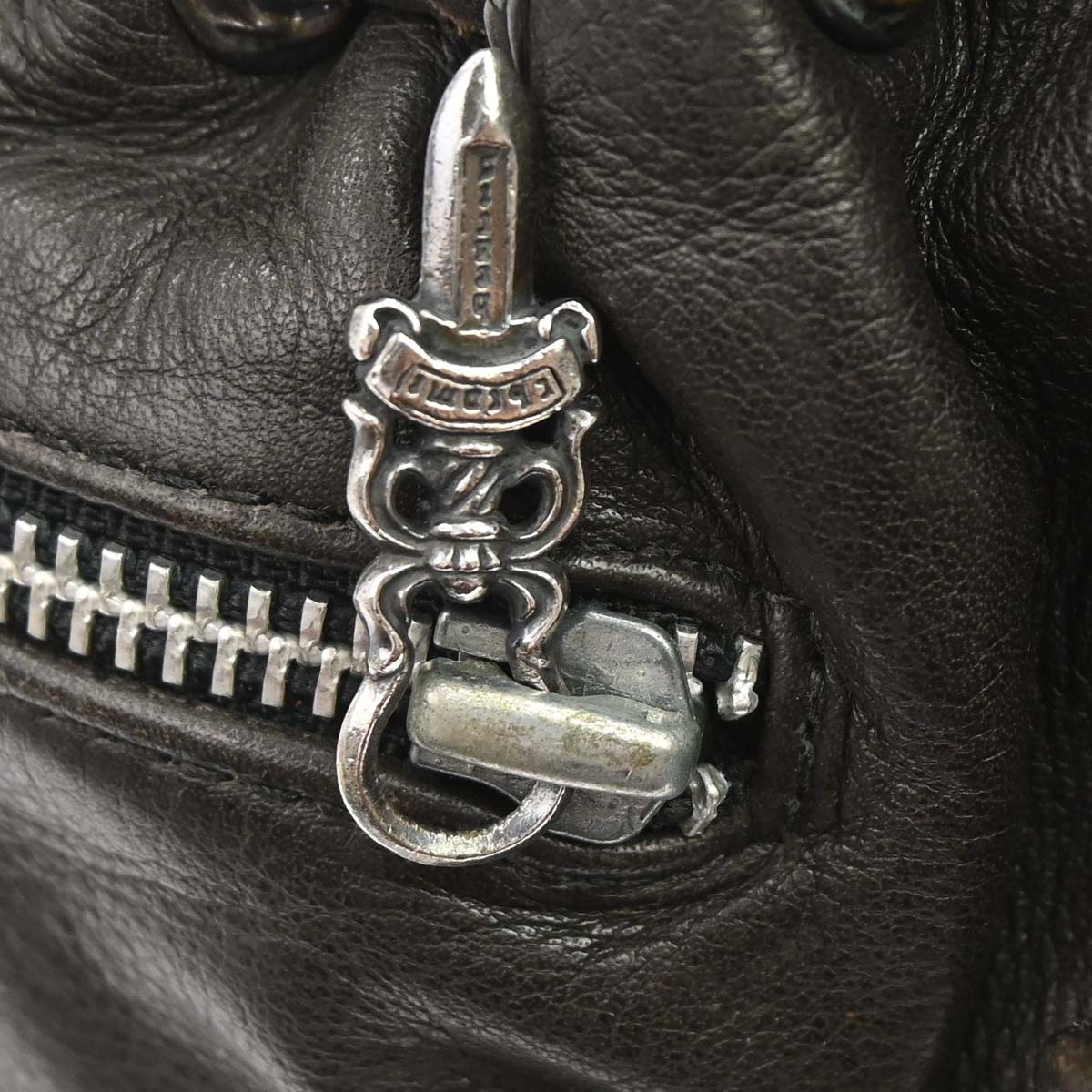Chrome Hearts Flerknee Brown Leather Backpack